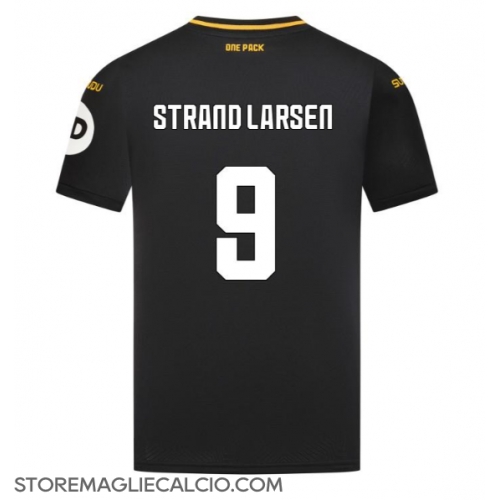 Wolves Jorgen Strand Larsen #9 Maglia Gara Trasferta Repliche 2024-25 Maniche Corte Wolves Jorgen Strand Larsen #9 Maglia Gara Trasferta Repliche 2024-25 Maniche Corte